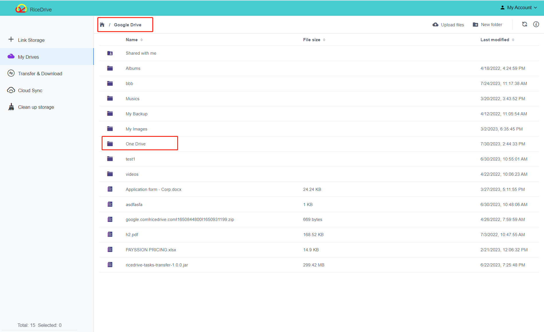 Nahtlose Übertragung von Dateien von OneDrive auf Google Drive